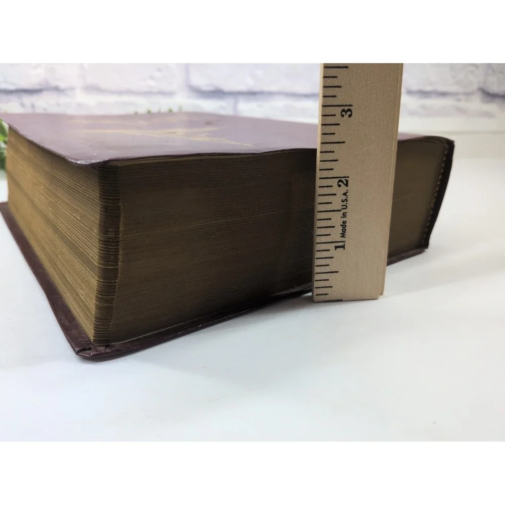 NO WRITING! VTG✝️1975 Giant Print Holy Bible KJV Red Letter Allan Concordance